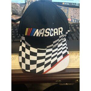 NASCAR Racing Black Corduroy Hat Snap Back Embroidered Graphics Retro Official